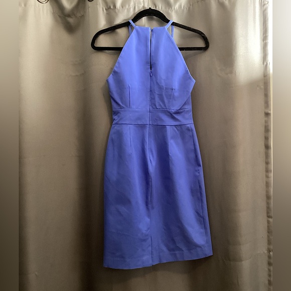 Banana republic periwinkle blue halter neck sleeveless size petite 4 - Picture 2 of 3